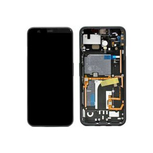 Display mit Rahmen Schwarz für Pixel 4