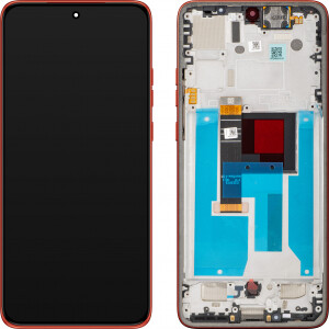 Motorola XT2409 Edge 50 Neo Display mit Rahmen Rot