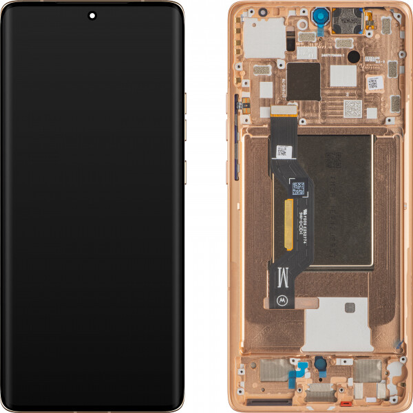 Motorola XT2407 Edge 50 Display mit Rahmen Pink