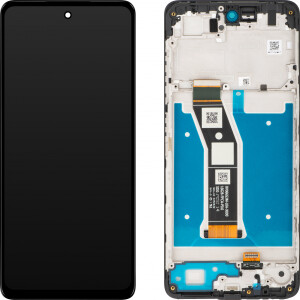 Motorola Moto G04s Display mit Rahmen Schwarz