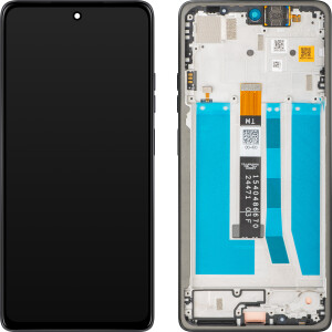 Motorola XT2437 Moto G75 Display with frame charcoal grey