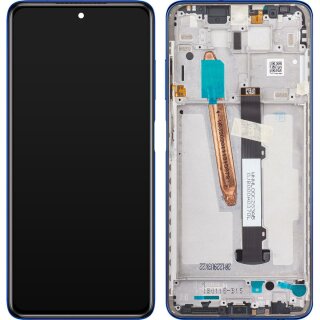 Xiaomi Poco X3 / X3 NFC / X3 Pro Display with frame cobalt blue