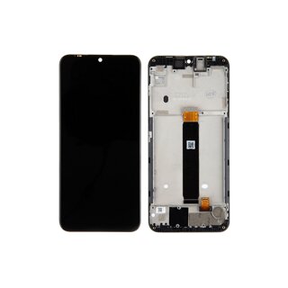 Motorola XT2025 Moto E6 Plus Display mit Rahmen schwarz
