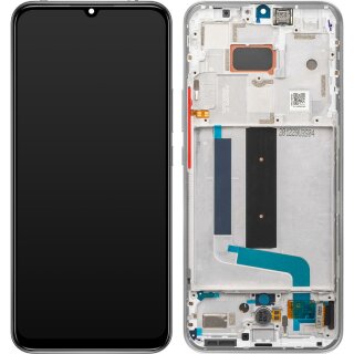Xiaomi Mi 10 Lite 5G Display mit Rahmen Weiß