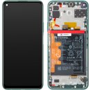 Huawei P40 Lite 5G Display with frame and battery green