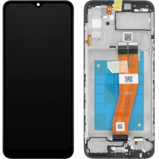 Samsung A025F Galaxy A02s Display with frame black (non eu)