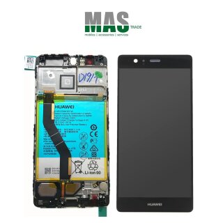 Huawei P9 Plus Touchscreen / LCD / Rahmen / Akku Display Schwarz Grau
