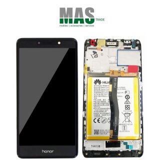 Huawei Honor 6X Touchscreen / LCD / Rahmen / Akku Display Schwarz