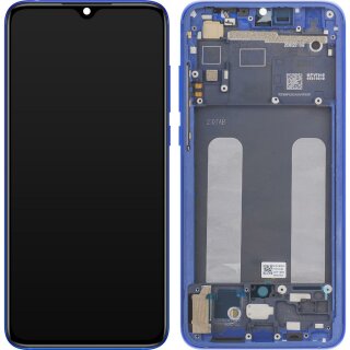 Xiaomi Mi 9 Lite Display with frame blue