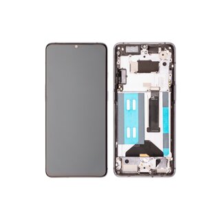 OnePlus 7T Touchscreen / LCD Display with frame frosted silver