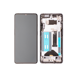 OnePlus 7T Touchscreen / LCD / Rahmen Display Silber