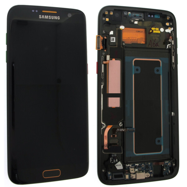 Samsung G935F Galaxy S7 Edge Display mit Rahmen Schwarz (Olimpic Edition)