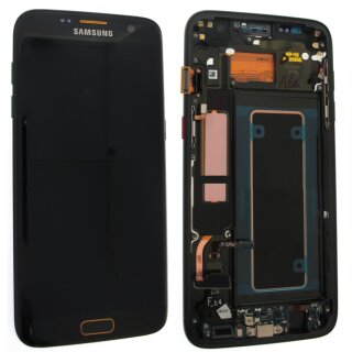 Samsung G935F Galaxy S7 Edge Display mit Rahmen Schwarz (Olimpic Edition)