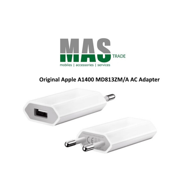 Apple iPhone / iPad A1400 USB AC-Adapter 5W (Blister)