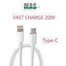 Lightning to USB Type-C Cable 1m for iPhone / iPad