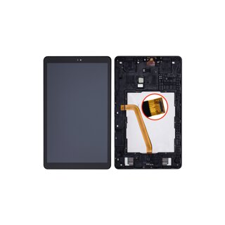 Samsung T590 / T595 Galaxy Tab A (2018) Display with frame black
