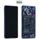 Huawei Mate 10 Pro Display with frame and battery blue