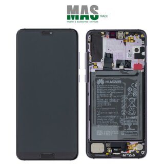 Huawei P20 Pro Display with frame and battery twilight