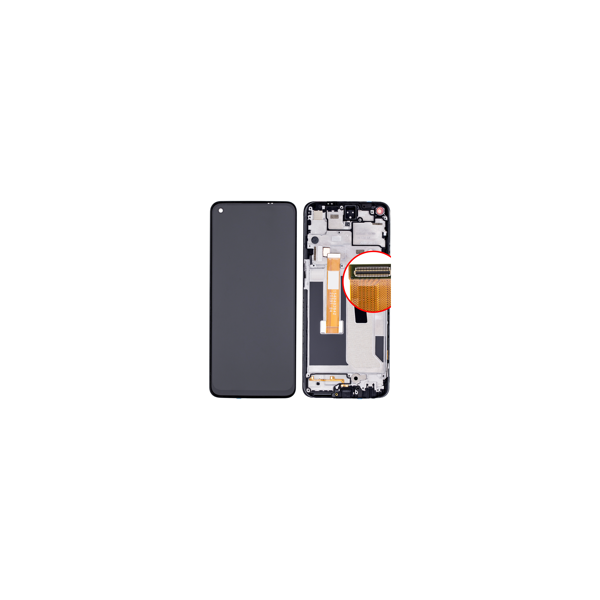 OnePlus Nord N10 5G Touchscreen / LCD Display with frame mdnight ice