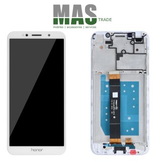 Huawei Honor 7S Touchscreen / LCD Display with frame white