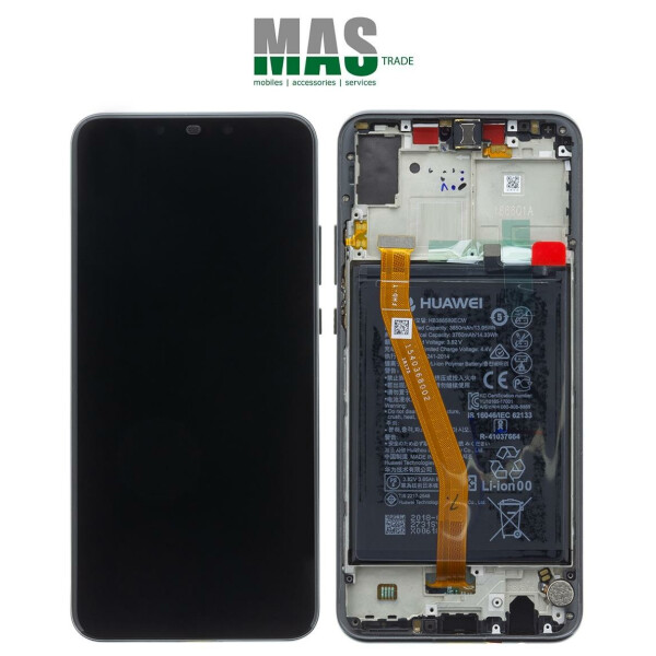 Huawei Nova 3 Touchscreen / LCD / Rahmen / Akku Display Schwarz