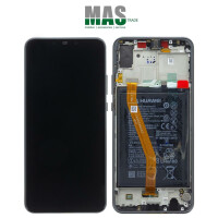 Huawei Nova 3 Touchscreen / LCD / Rahmen / Akku Display Schwarz