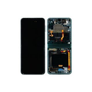 Samsung F711B Galaxy Z Flip3 Display with frame green
