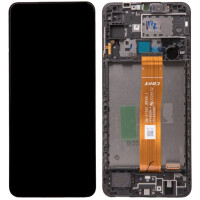 Samsung A127F Galaxy A12 Nacho Display mit Rahmen Schwarz