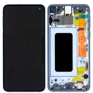 Samsung G970F Galaxy S10e Display mit Rahmen Blau