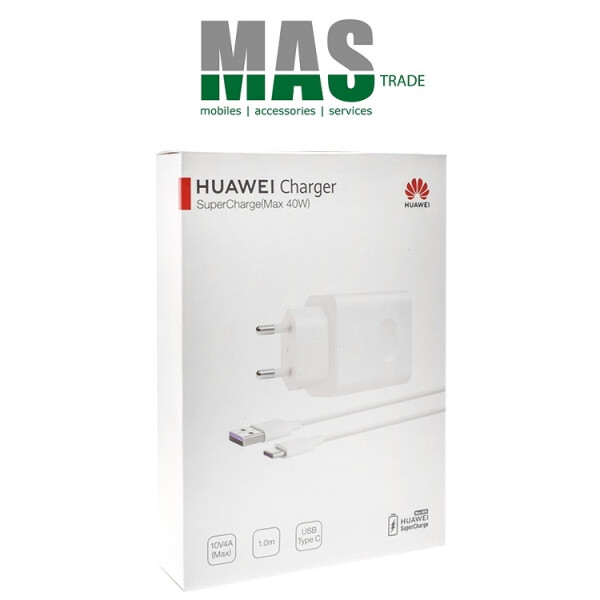Huawei CP84 Super Charge 2.0 Ladegerät mit Type-C USB Daten Kabel Blister