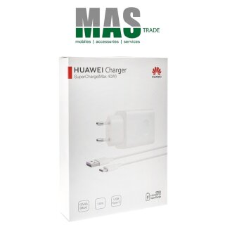 Huawei Super Charge 2.0 Charger with Type-C USB Data Cable Blister