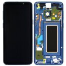 Samsung G960F Galaxy S9 Display with frame polaris blue