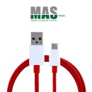 OnePlus USB Dash Typ-C 4A Daten Kabel 1m Rot D301