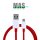 OnePlus Type-C USB 4A DASH Data Cabel 1m red D301