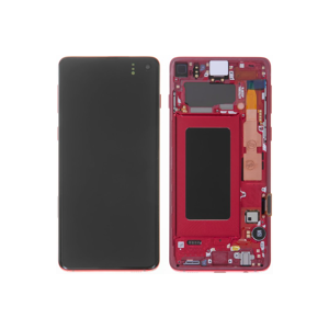 Samsung G973F Galaxy S10 Display mit Rahmen Rot