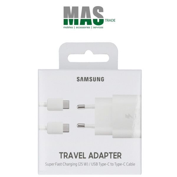 Samsung Super Fast Charger with USB Type-C cable 25W EP-TA800 white retail