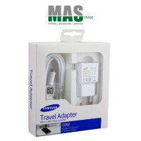 Samsung Fast Charger Ladegerät Weiß (inkl. 2A Micro-USB Daten Kabel) EP-TA12EWE Blister