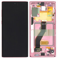 Samsung N970F Galaxy Note 10 Display mit Rahmen Aura Pink
