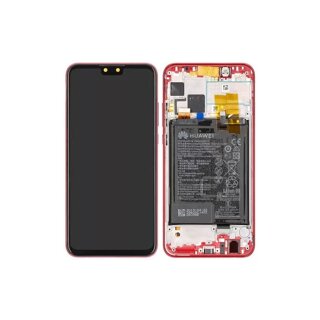 Huawei Y9 (2019) Display with frame and battery red
