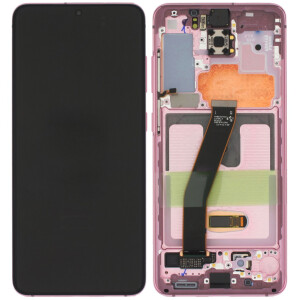 Samsung G980F / G981B Galaxy S20 Display mit Rahmen Pink