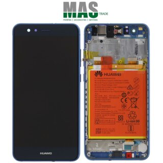 Huawei P10 Lite Touchscreen / LCD / Rahmen / Akku Display Blau