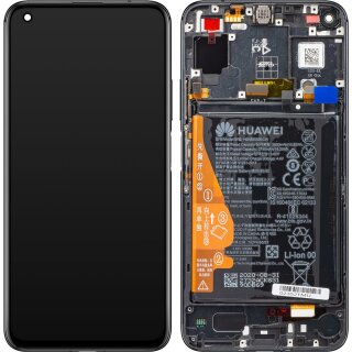 Huawei Honor 20 / Nova 5T Display mit Rahmen und Akku Schwarz