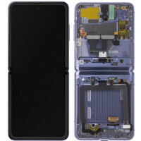 Samsung F700F Galaxy Z Flip Display mit Rahmen Lila