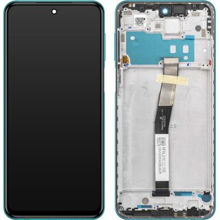 Xiaomi Redmi Note 9 Pro Display with frame tropical green