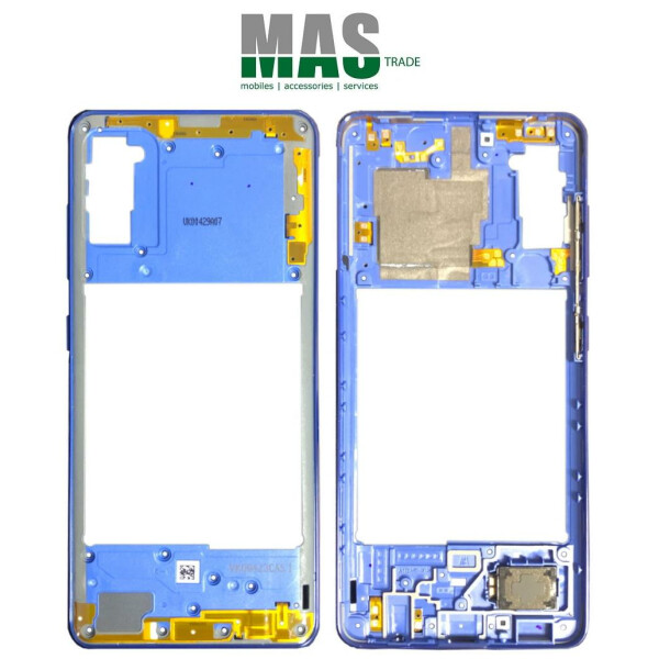 Samsung A415F Galaxy A41 middle frame blue