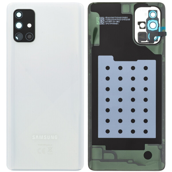 Samsung A715F Galaxy A71 Backcover Akkudeckel Silber (Prism Crush)