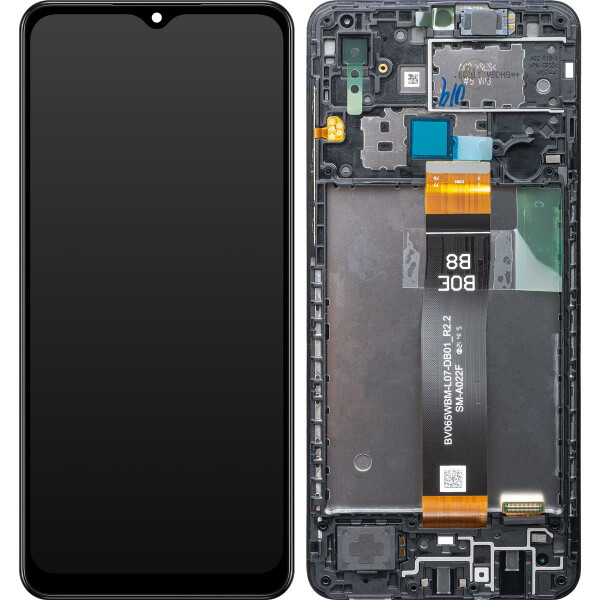 Samsung A022F Galaxy A02 Display mit Rahmen Schwarz