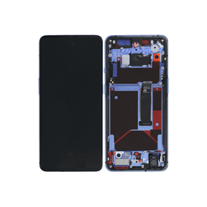 OnePlus 7T Touchscreen / LCD / Rahmen Display Blau