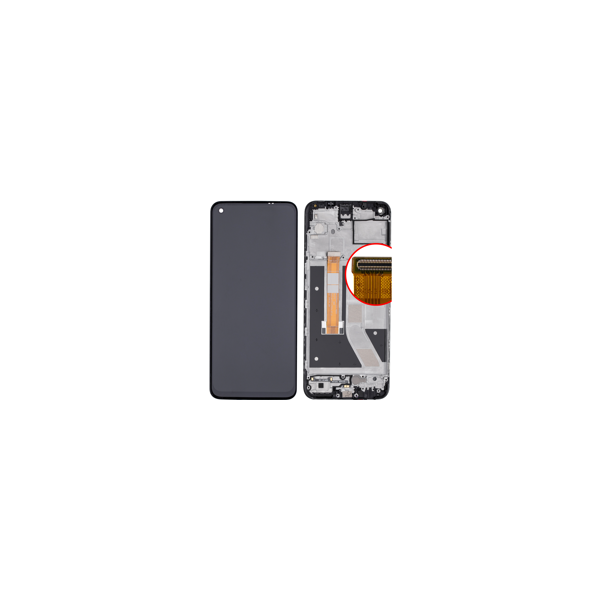 OnePlus Nord N100 Display mit Rahmen Schwarz