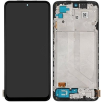 Xiaomi Redmi Note 10S Display with frame onyx grey
